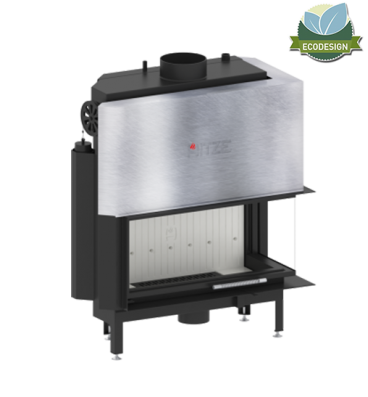 КАМИННАЯ ТОПКА С ВОДЯНЫМ КОНТУРОМ HITZE ALBERO AQUASYSTEM ALAQS90X41.RG